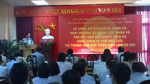 Công bố dịch vụ công đầu tiên tại Hà Nội ảnh 1